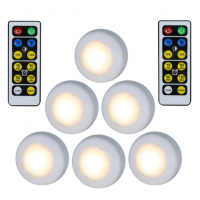 Remote Control Wireless LED Pat Light Dimmable LED Puck Light Double Color