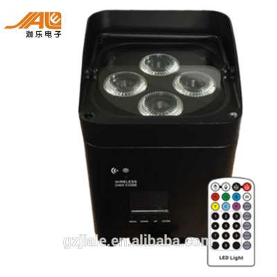 4x18w 6in1 wireless IRC battery powered led par